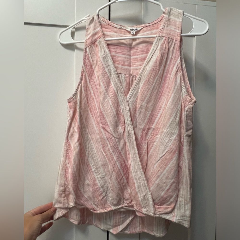 Splendid linen blend top size XS .‎